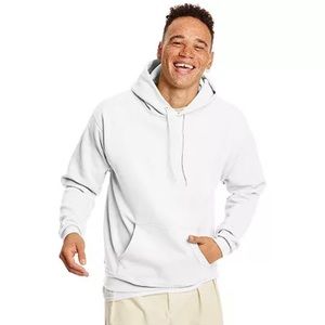 HANES plain white sweatshirt